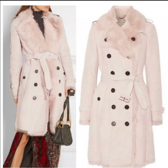 Burberry shearling toddingwall suede fur leather coat - Picture 1 of 10